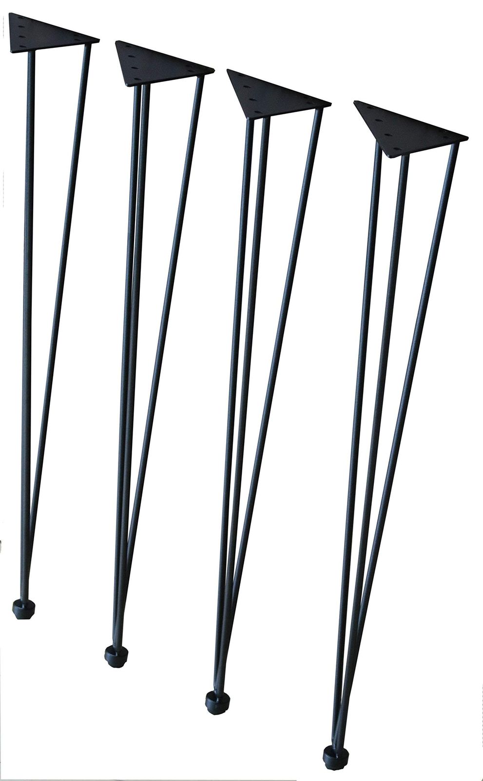 ☆新品☆サンニード アイアンレッグ テーブル脚 4本セット 幅13.5 奥行13.5 高さ72cm DIY スチール製 ブラック TLG-4-BK | 取付プレート付き,ダイニングテーブル,デスク用,丸脚,ヘアピンレッグ風 6c008677 9,401円
