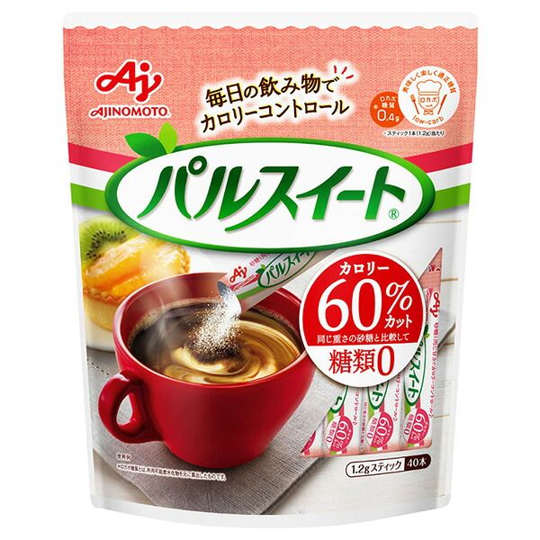 味の素 パルスイート スティック 48g(40本入)×10袋入×(2ケース)| 送料無料 低カロリー甘味料 料理用甘味料 コーヒー用甘味料 カロリーオフ 砂糖代替 人工甘味料 ストック 調味料 飲食店 シュガー ケース買い まとめ買い 業者 仕入れ 大量 珈琲