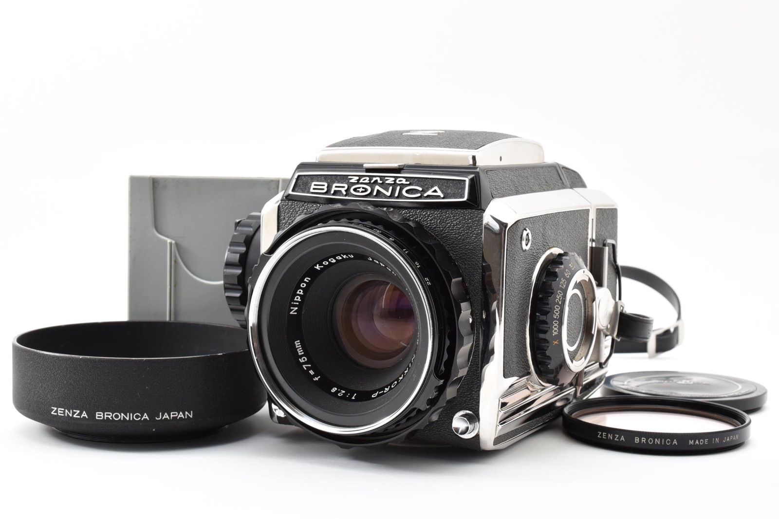 ◇◆ 完動極上品 ゼンザ ブロニカ Zenza Bronica S2 + Nikkor-P 75mm f2.8 中判 フィルムカメラ 動作確認済 5421 ◆◇