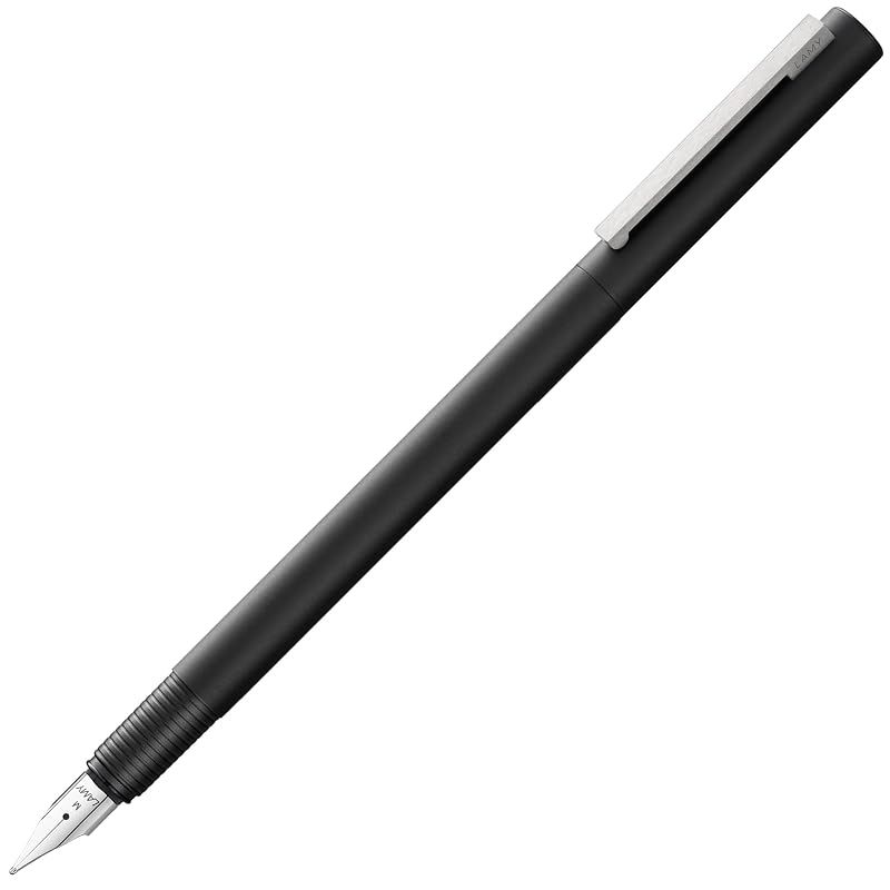 LAMY（ラミー）cp1 ブラック 万年筆 黒 - 洗練されたミニマルデザイン エレガントなメタルボディ クッション性のあるステンレススチール製クリップ＆スチール製ペン先 極細（EF）付き - ブルーインクカートリッジ（LAMY T 10）付属 9,104円