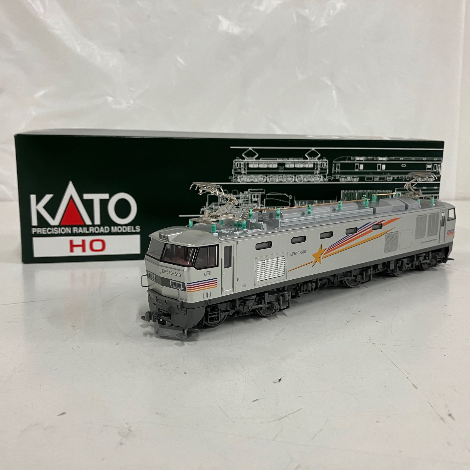 KATO 1-312 JR東日本 EF510形500番台 電気機関車 カシオペア色 HOゲージ 鉄道模型 中古 美品 B11511705