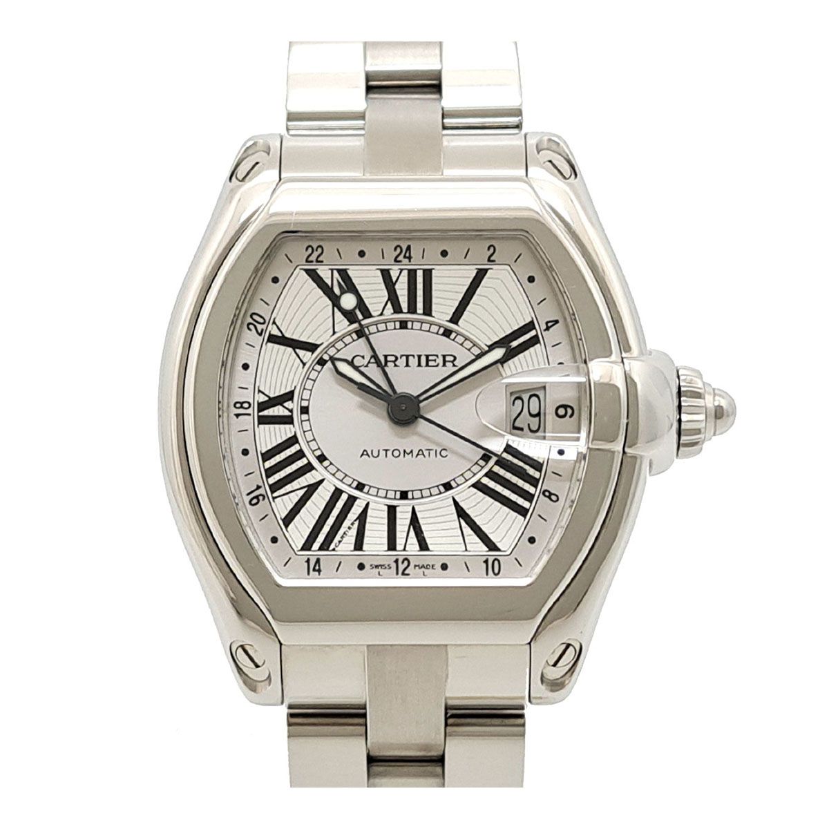 カルティエ ロードスター GMT XL Overhauled W62032X6 自動巻き ステンレススティール メンズ CARTIER【中古】 【時計】 270,171円