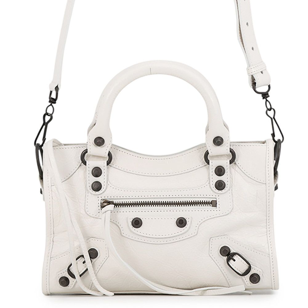 バレンシアガ ショルダーバッグ ル シティ ミニ アリーナラムスキン 806395 BALENCIAGA 2way 白