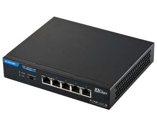 【新品・5営業日で発送】ELECOM エレコム Giga対応スイッチングHub／5ポート／10G／金属筐体(EHC-X05MA-HB) 27,038円