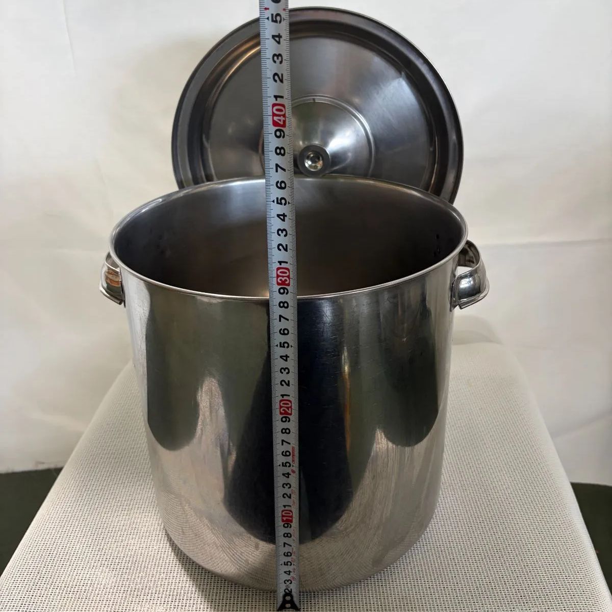 18-8 ステンレス 寸胴鍋 28cm×28cm（約17L）蓋付き 業務用 - メルカリ