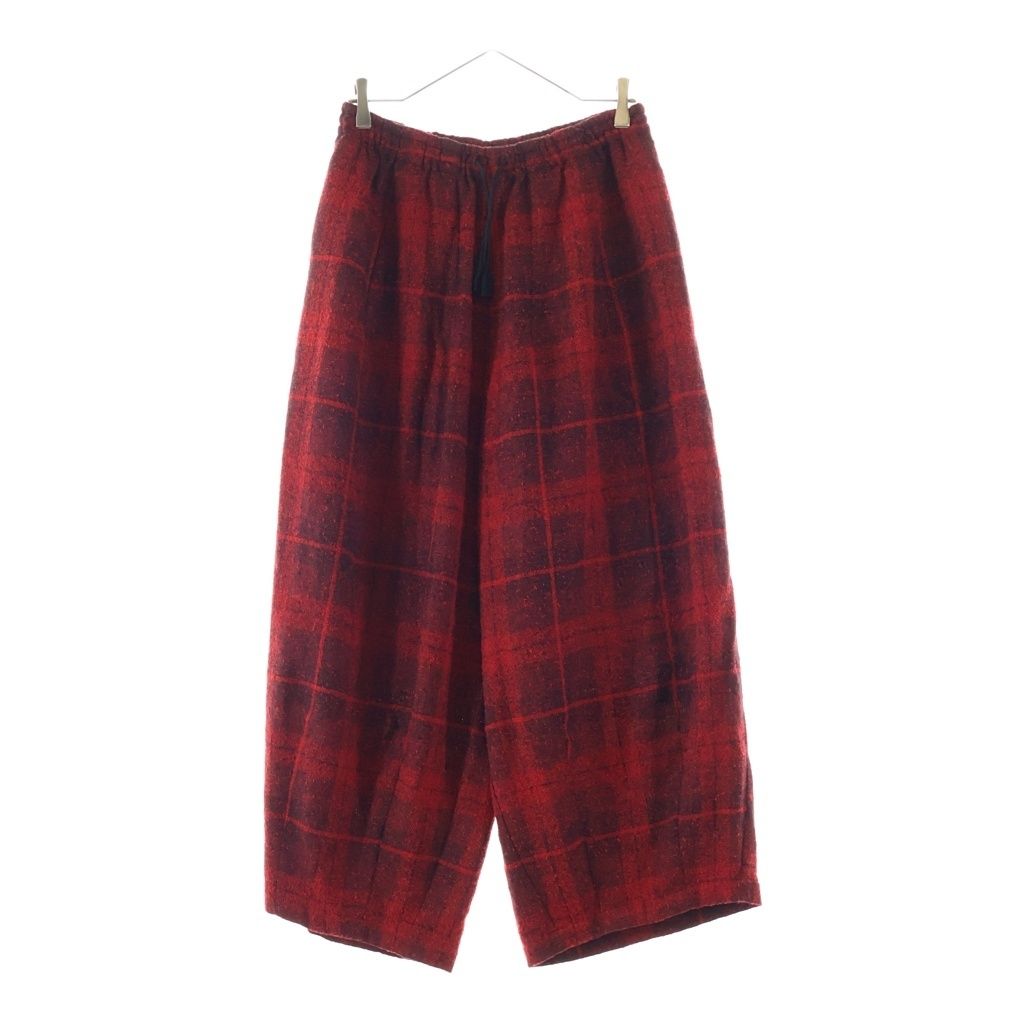 Needles (ニードルス) Wool Glen Plaid ウール グレン プレイド ヒザデルパンツ レッド RW289