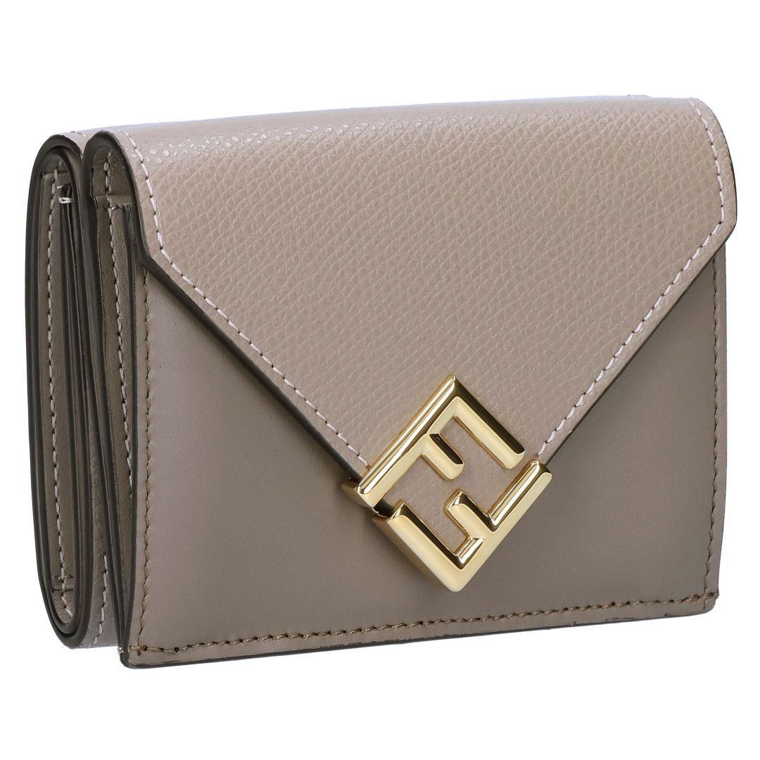 フェンディ FENDI 折財布 三つ折り財布 FFダイヤモンド 8M0480 ALV4 F1N1G TRUFFLE+DOVE+SOFT GOLD 43,680円