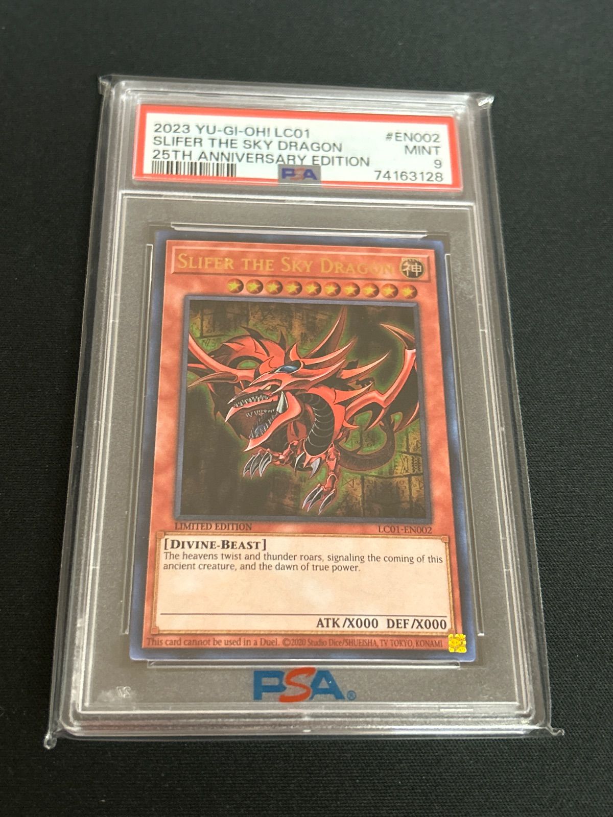 【広店】遊戯王　オシリスの天空竜 　PSA9　英語【053-5899】