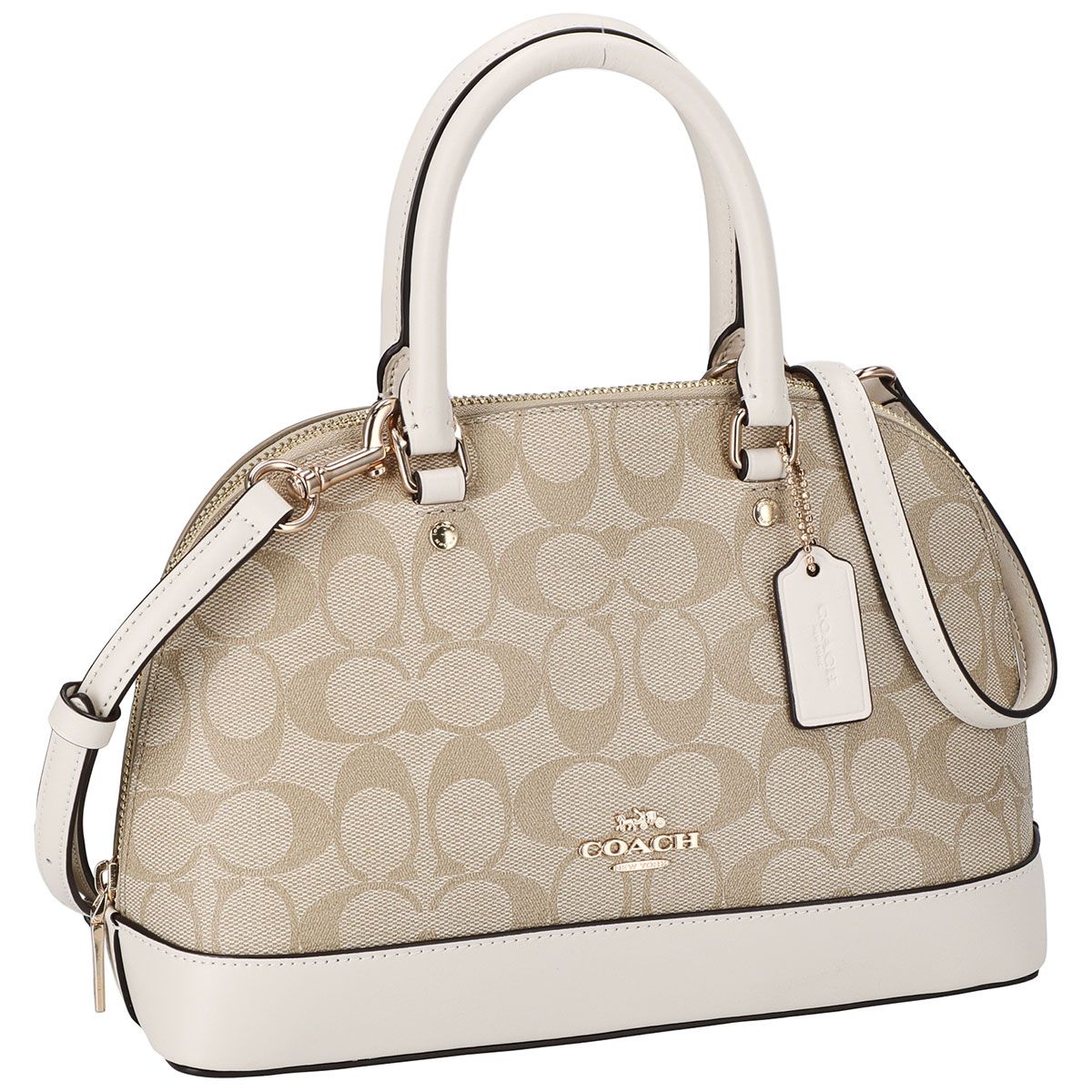 コーチファクトリー COACH FACTORY バッグ ハンドバッグ 2WAY トートバッグ 手提げ 肩掛け 斜め掛け ショルダーバッグ 27583 IMDQC レディース ベージュ系+ホワイト系