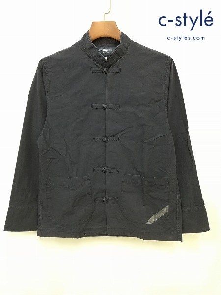 [コラボ] PHINGERIN × MADSTORE UNDERCOVER CHINA SHIRT シャツ S ネイビー PD-152-WJK-032 | ★ K499