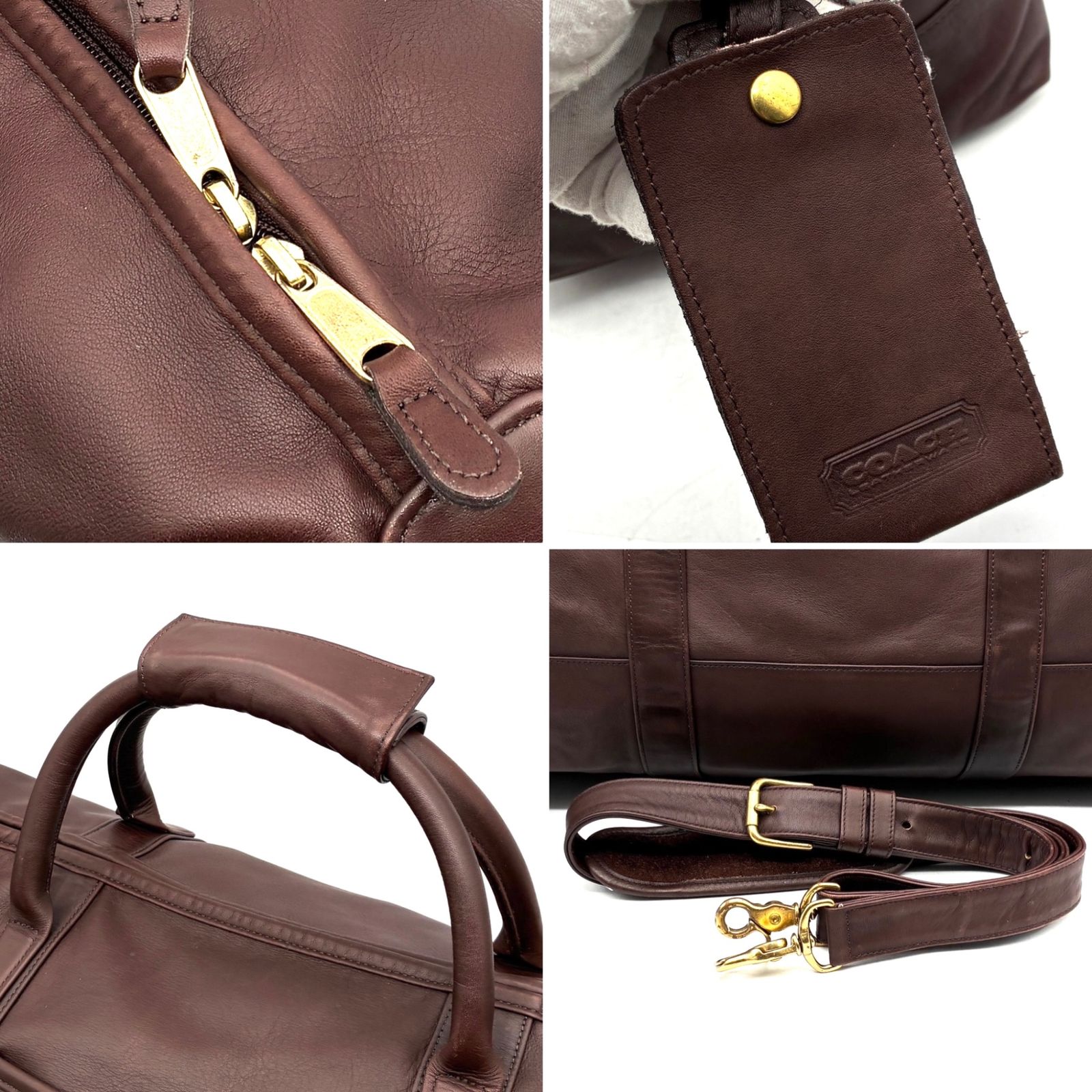 美品 コーチ COACH 2way ボストンバッグ ショルダーバッグ グラブ 