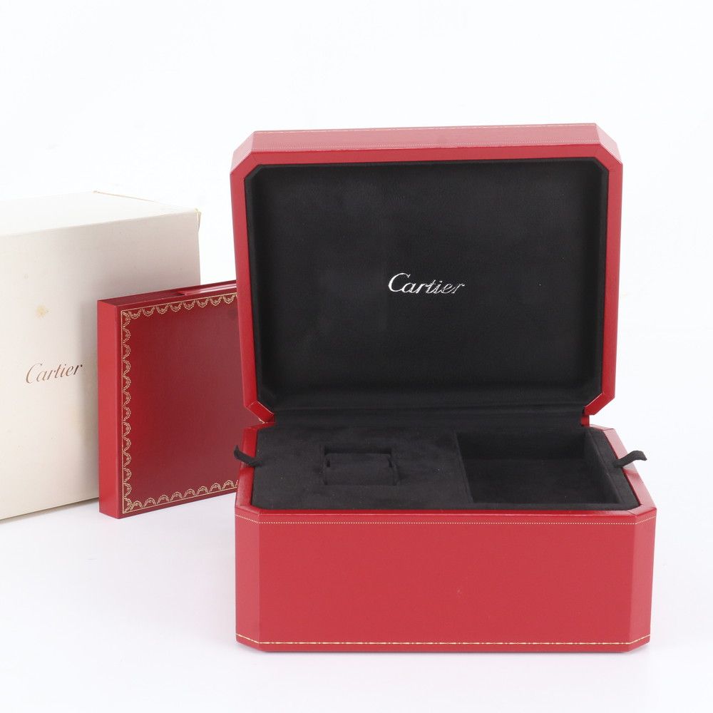 極美品 カルティエ 腕時計用 ボックス ケース レッド 保管 箱 レザー 雑貨 メンズ レディース WIM EN17-3【中古】