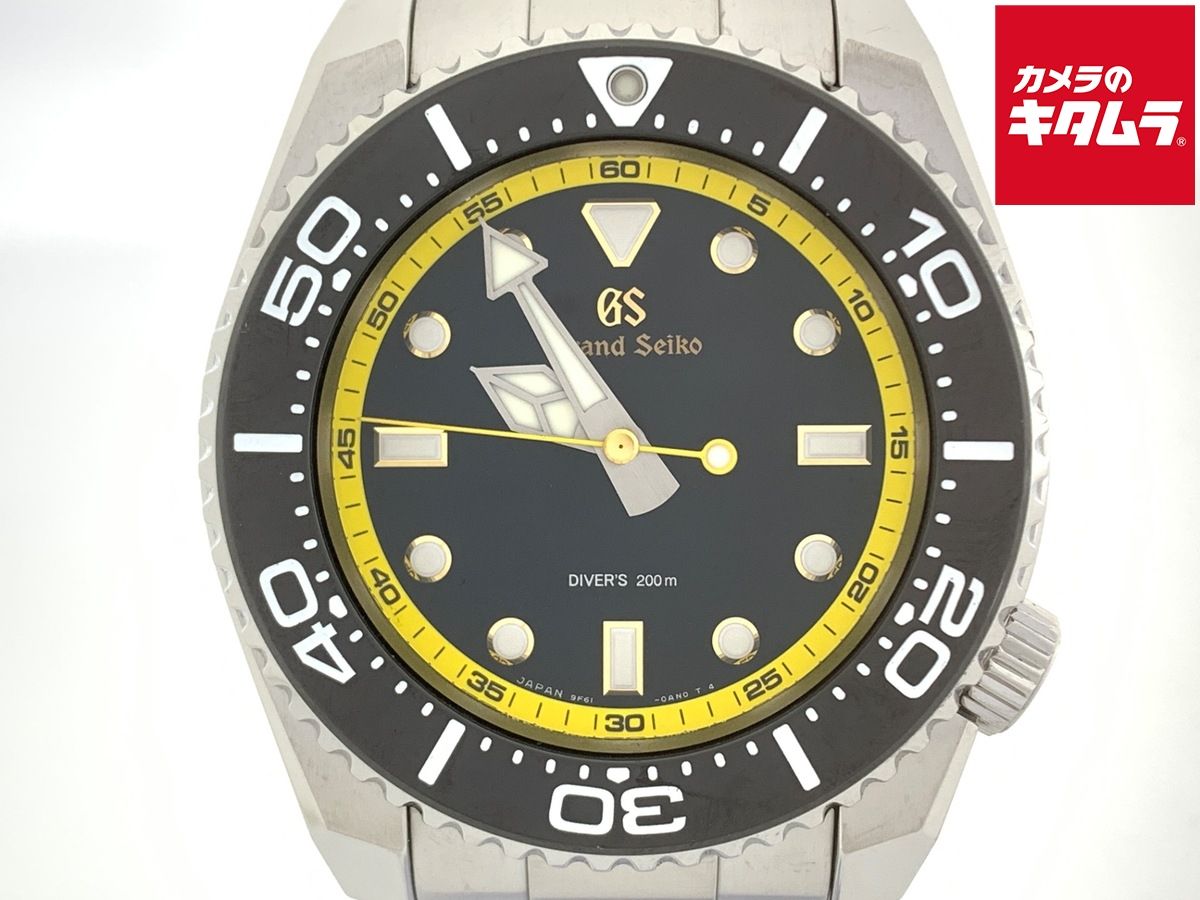 【中古】 【良品】 グランドセイコー クォーツ ブラック SBGX339/9F61-0AM0 ステンレススティール