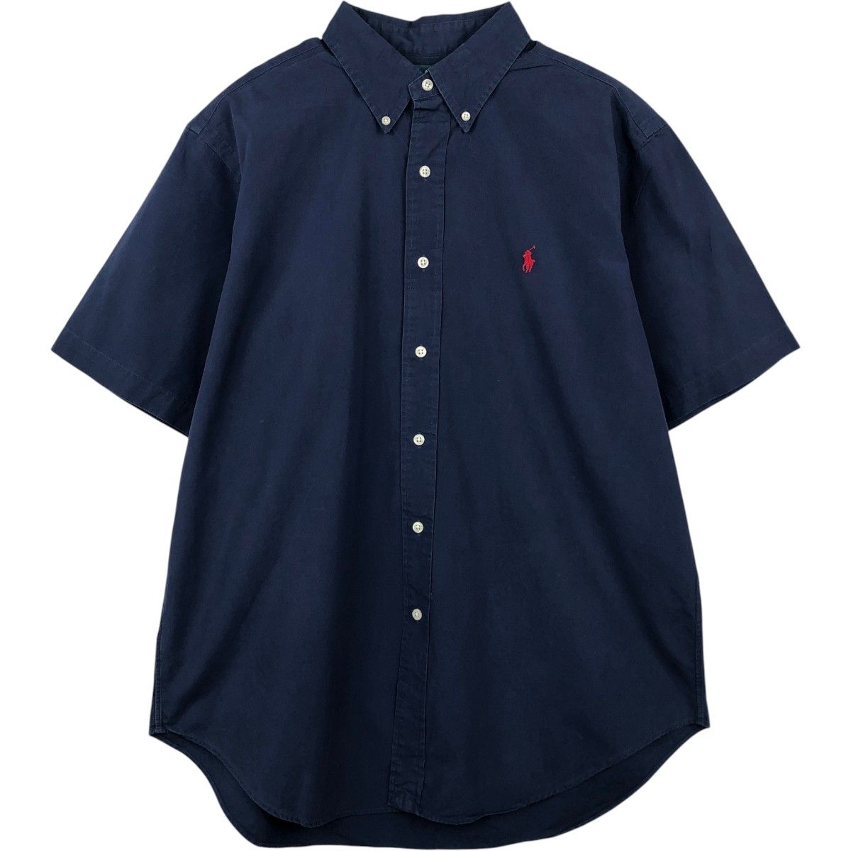 古着 ラルフローレン Ralph Lauren CLASSIC FIT クラシックフィット 半袖 ボタンダウンシャツ メンズL相当/eaa668624