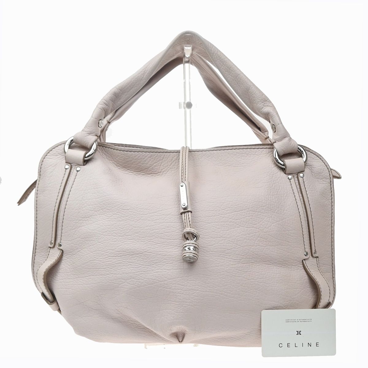 CELINE セリーヌ ビタースイート ハンドバッグ ピンク レザー 34KD731