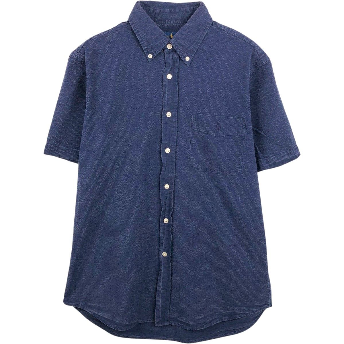 古着 ラルフローレン Ralph Lauren RALPH LAUREN SEERSUCKER シアサッカー 半袖 ボタンダウンシャツ メンズM相当/eaa668684