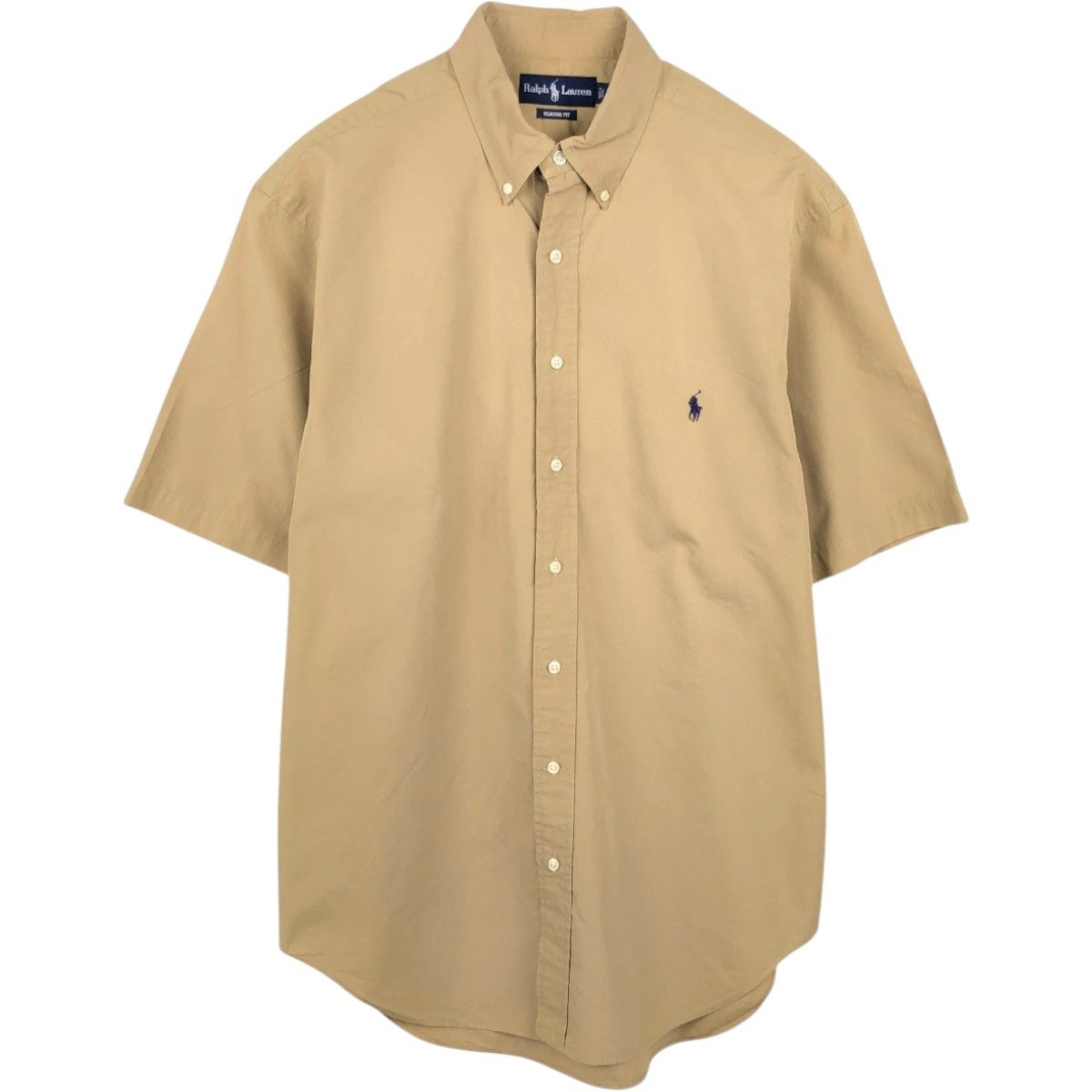 古着 ラルフローレン Ralph Lauren CLASSIC FIT クラシックフィット 半袖 ボタンダウンシャツ メンズL相当/eaa668660