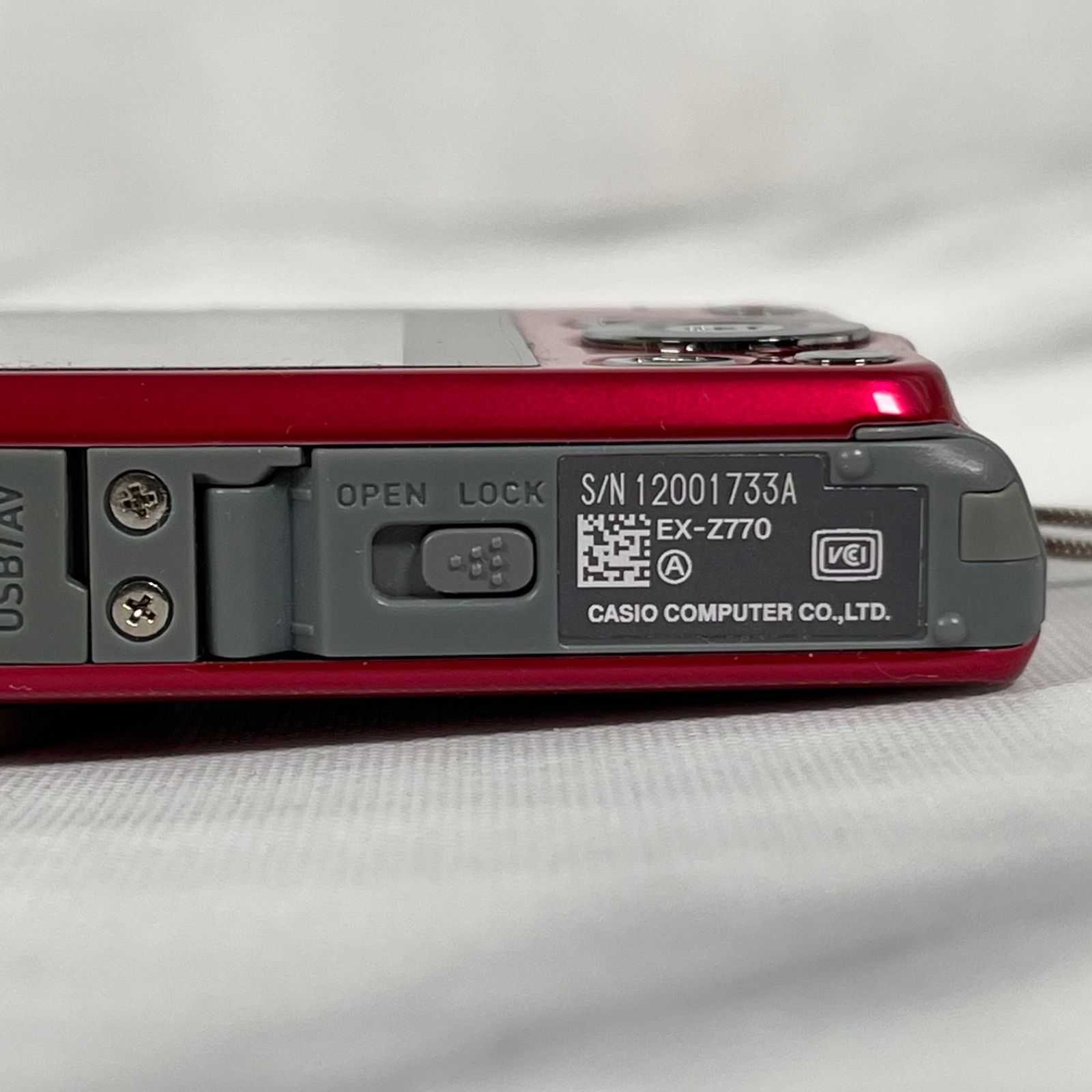 管2608-70】CASIO カシオ EX-Z770 レッド コンパクトデジタルカメラ