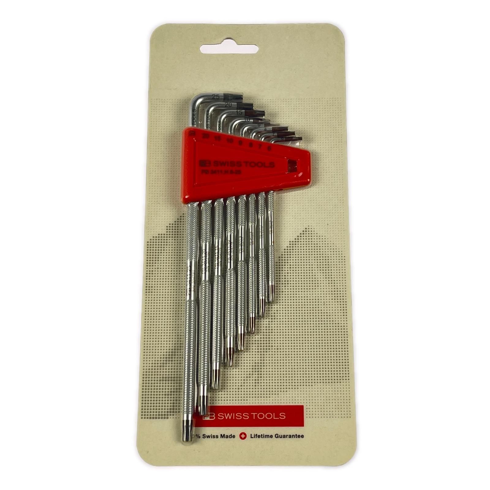 PB SWISS TOOLS スイスツールズ ローレット入L型 ヘクスローブレンチセット 3411.H6-25CN
