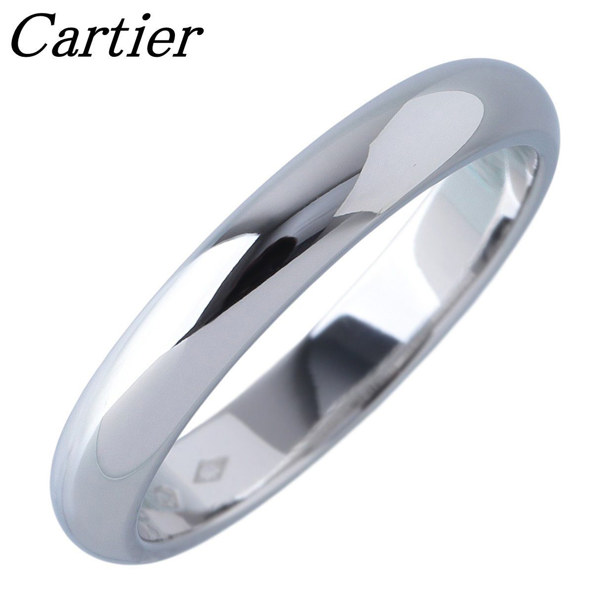 カルティエ 1895 ウェディング リング #56 幅3.3mm Pt950 新品仕上げ済