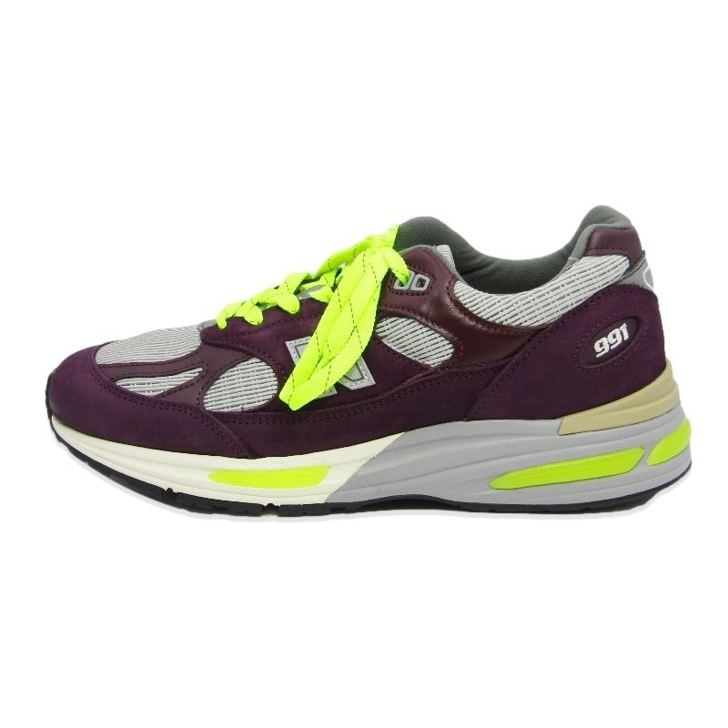未使用 New Balance × PATTA ニューバランス パタ 26.5cm U991PD2 MADE IN UK ランニングシューズ スエード DARK PURPLE 88000216 18,648円
