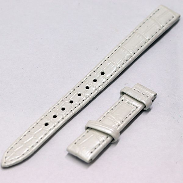 美品 グランドセイコー 純正ベルト レザー ホワイトカラー 12ｍｍ用 レディース腕時計 2000000 NSK TAM