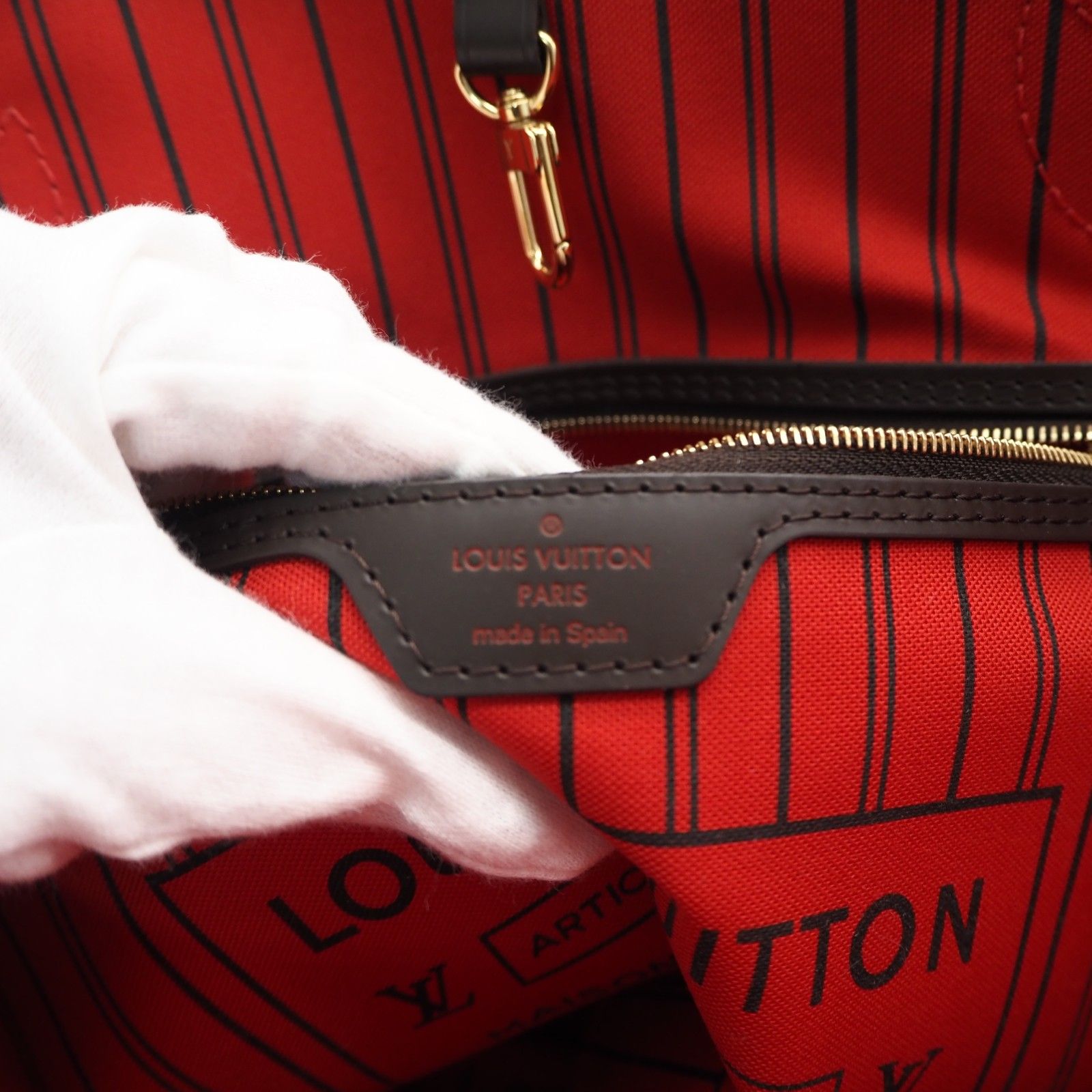★3日以内返品可★ 極美品 LOUIS VUITTON ルイ・ヴィトン ダミエ ネヴァーフルMM N41358 ハンドバッグ ブラウン ベージュ コーティングキャンバス レザー レディース