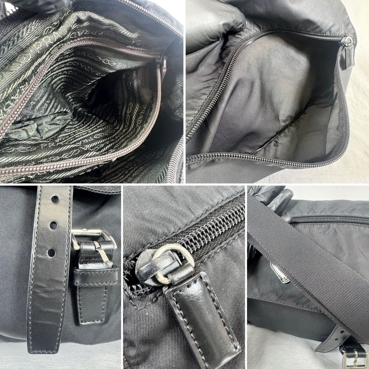 美品】PRADA プラダ ナイロン メッセンジャーバッグ ショルダーバッグ