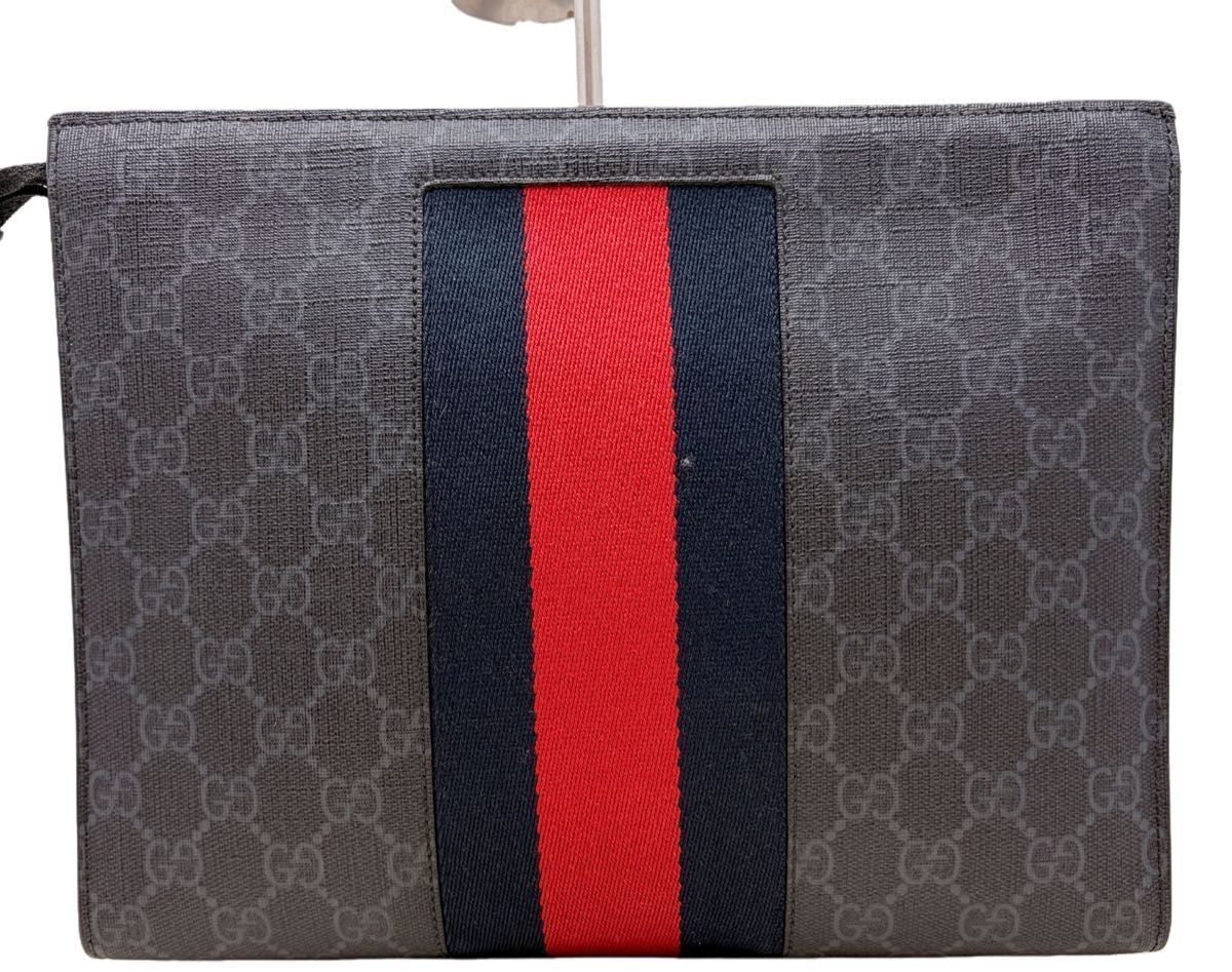 GUCCI GGスプリーム シェリーライン クラッチバッグ セカンドバッグ