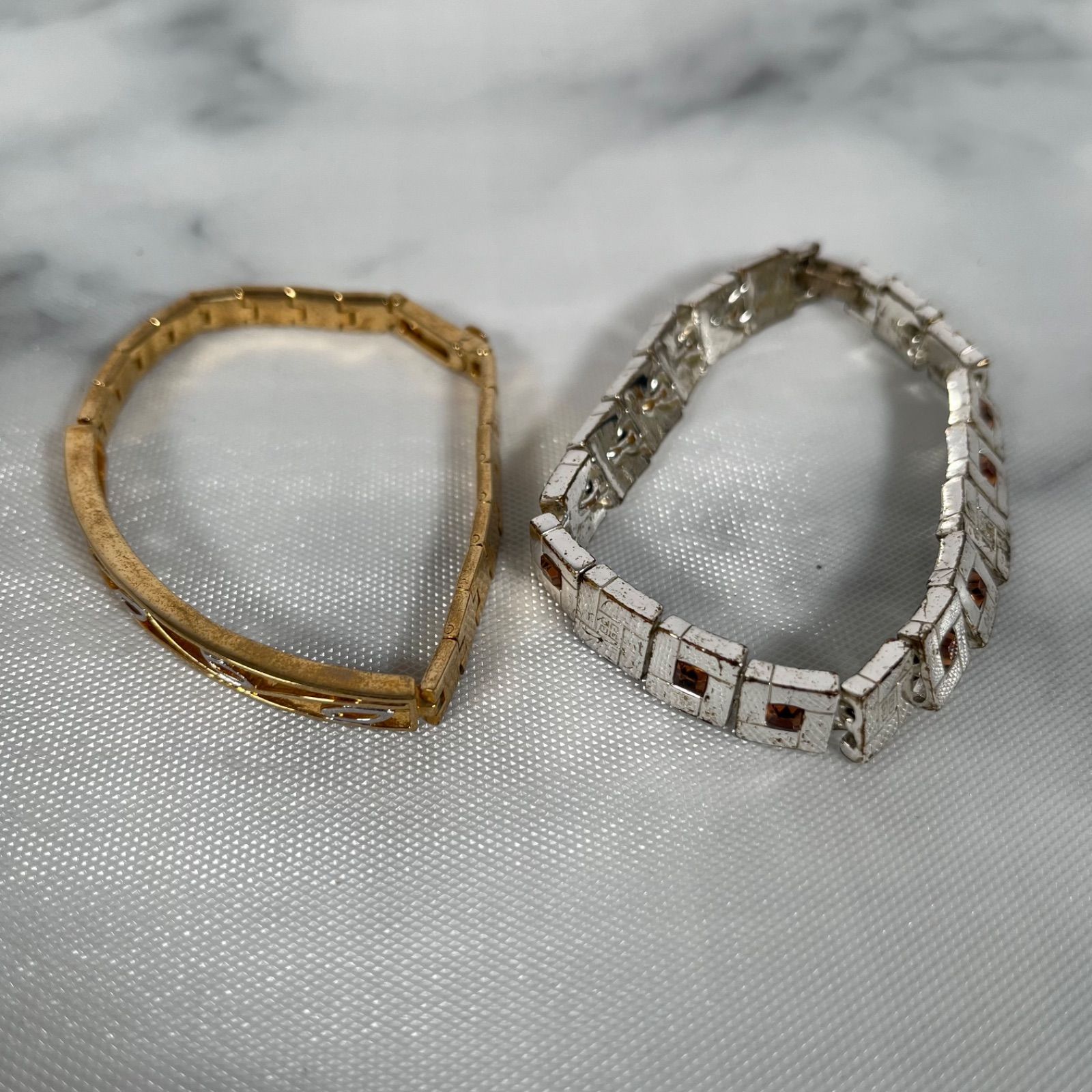管2606-86】GIVENCHY ジバンシー ブレスレット ゴールド シルバー