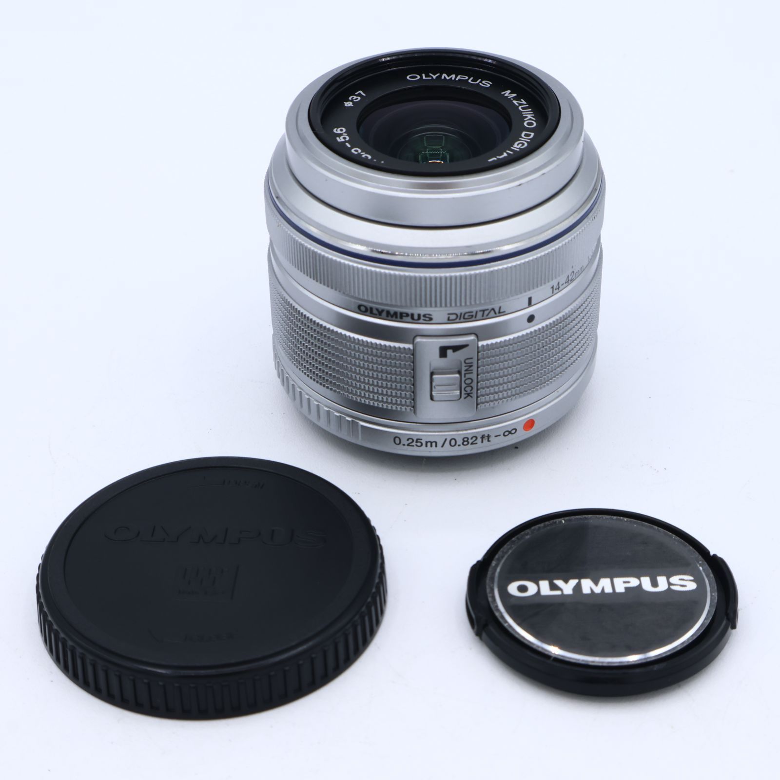 OLYMPUS オリンパス 標準ズームレンズ M.ZUIKO DIGITAL 14-42mm F3.5-5.6 II R シルバー #260812_ABH465769