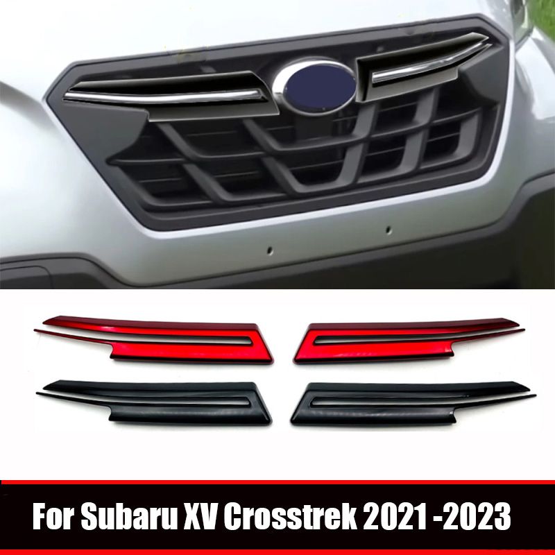 スバル Crosstrek XV 2021-2023 用 ブラックレッド フロントフードビレットグリルトリム 7,489円