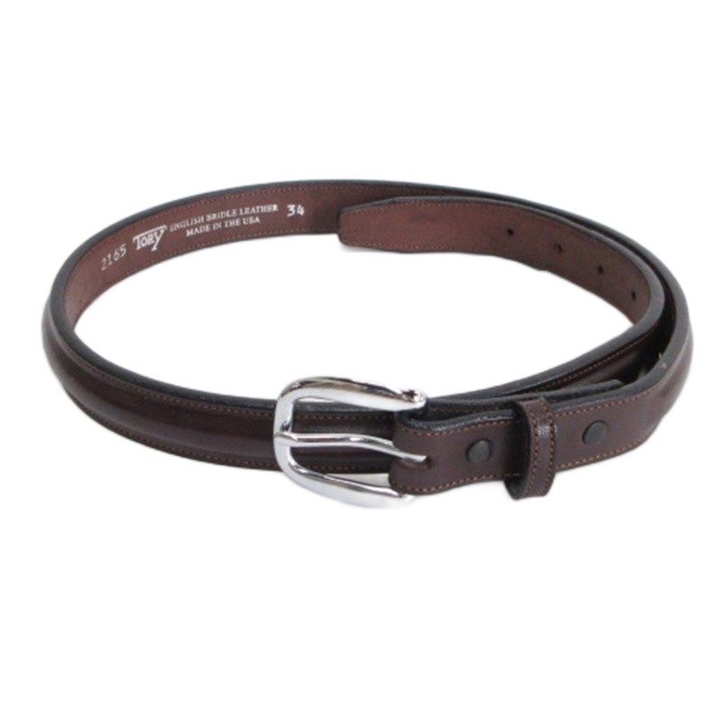 TORY LEATHER レザー ベルト USA製 ブラウン 34