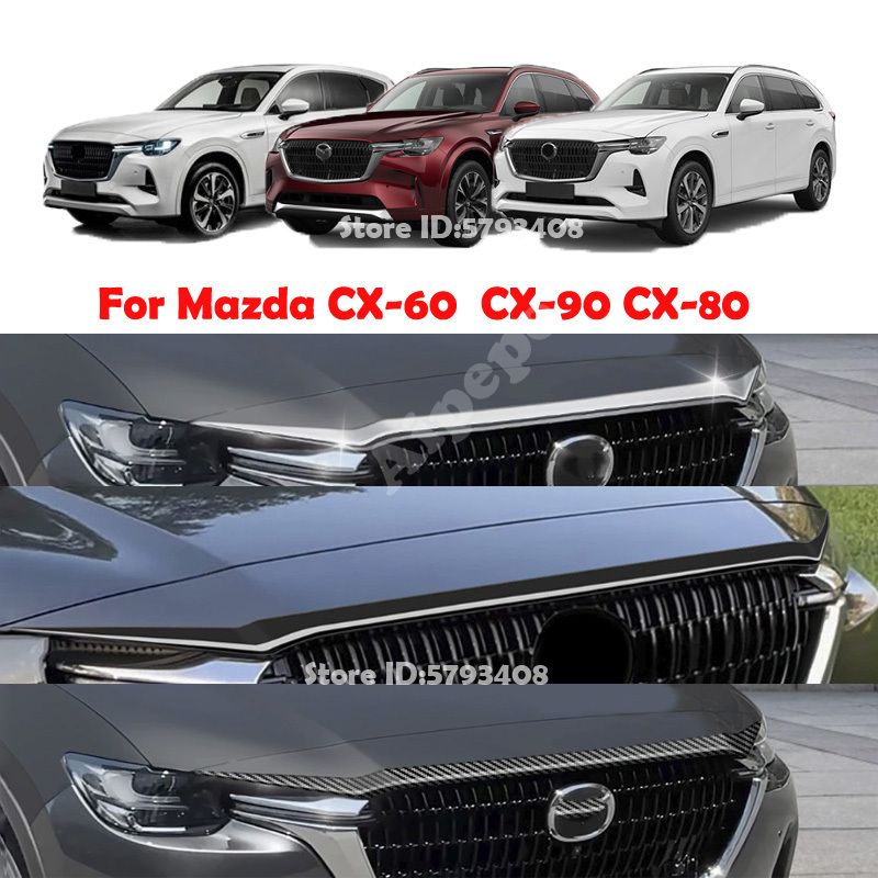 マツダ　CX-60 2026年式　フロントグリル マツダ CX-60/CX-80/CX-90 用 フロントフードメッシュグリル 2022-2025