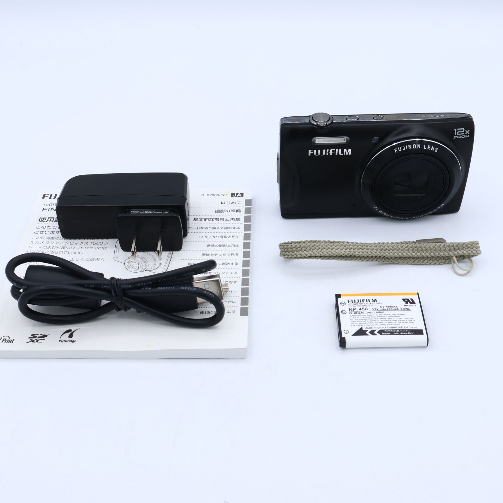 FUJIFILM フジフィルム デジタルカメラ FinePix T500B 光学12倍 ブラック F FX-T500B #260803_3S017904 7,448円