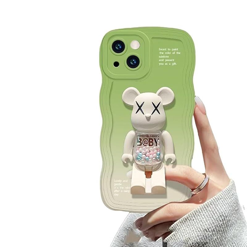 【新品】 Godfun カウズ iPhone15Plus 用 ケース スマホケース 携帯電話用スタンド 保護ケース 可愛い熊 ステント機能 携帯カバー オシャレ 携帯ケース すり傷防止 落下防止 脱着簡単 アイフォン15Plus 用カバー Qi ワイヤレス充電 5,899円