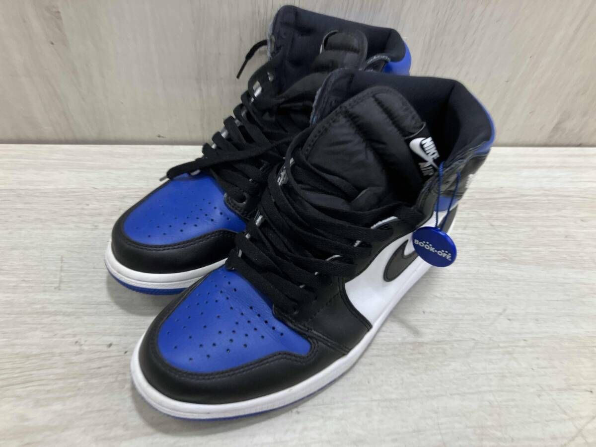 通年 NIKE ナイキ スニーカー 555088-041 スポーツ メンズ ハイカット ロイヤル Air JORDAN RETORO HIGH OG 27cm ブルー×ブラック