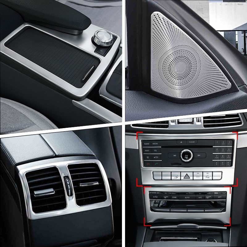 メルセデス・ベンツ Eクラス クーペ W207/C207 用 ドアオーディオスピーカー トリムステッカー
