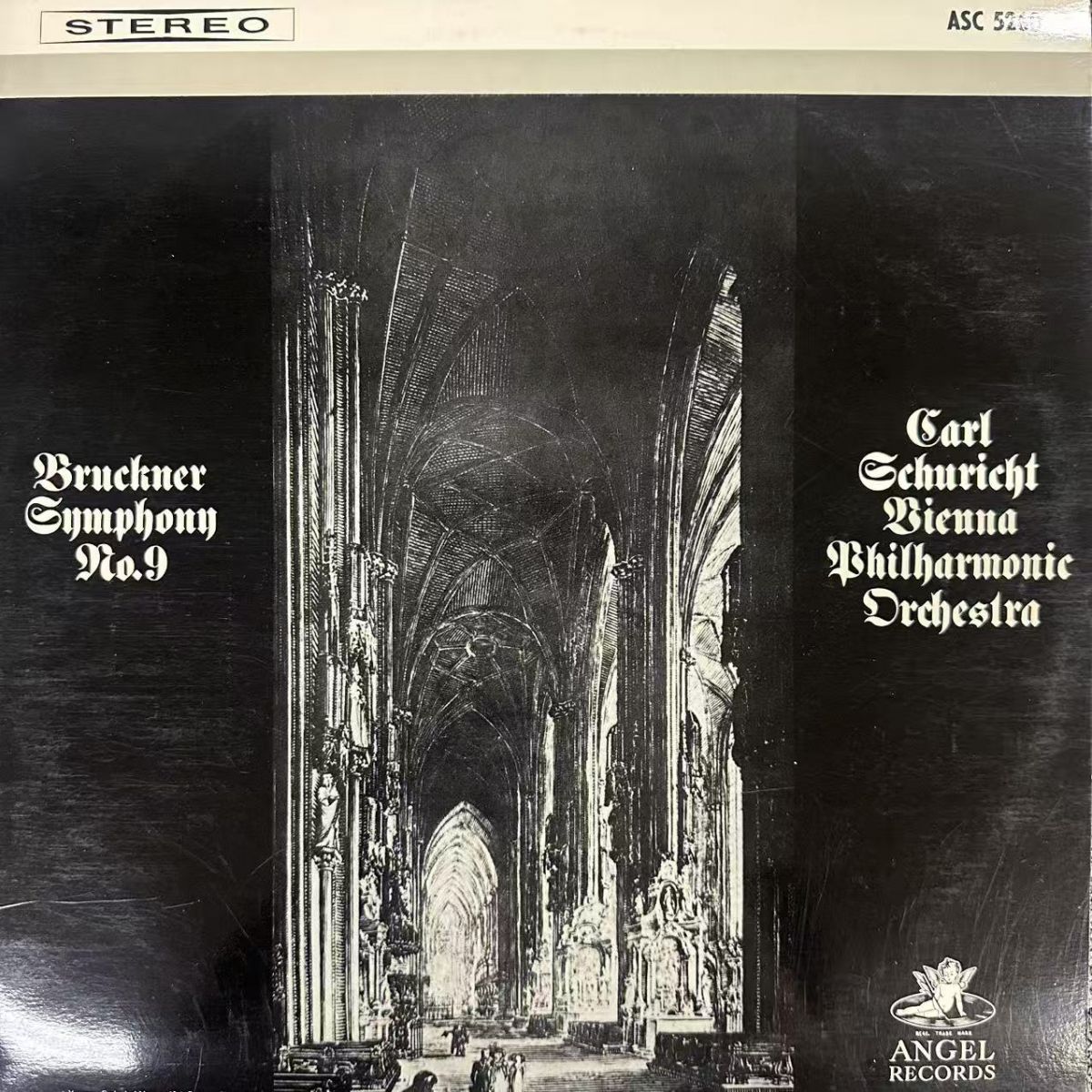 ペラジャケット 赤盤 CARL SCHURICHT / BRUCKNER：交響曲第9番 ニ短調 / ASC-5260 / レコード/record/LP