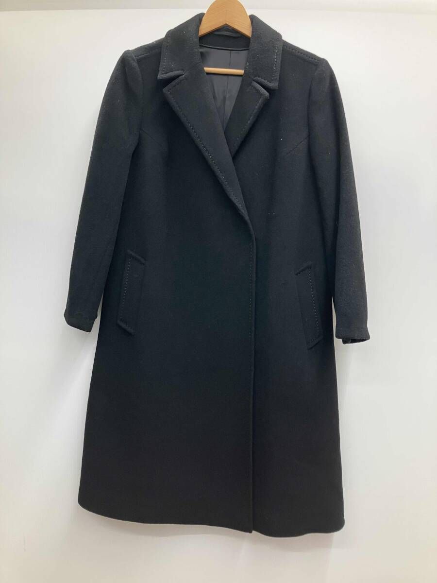 Uzès-Coats 羊飼いのｺｰﾄ VALSE ﾌﾞﾗｯｸ ｶｼﾐﾔ ﾌﾗﾝｽ製 ﾛﾝｸﾞｺｰﾄ
