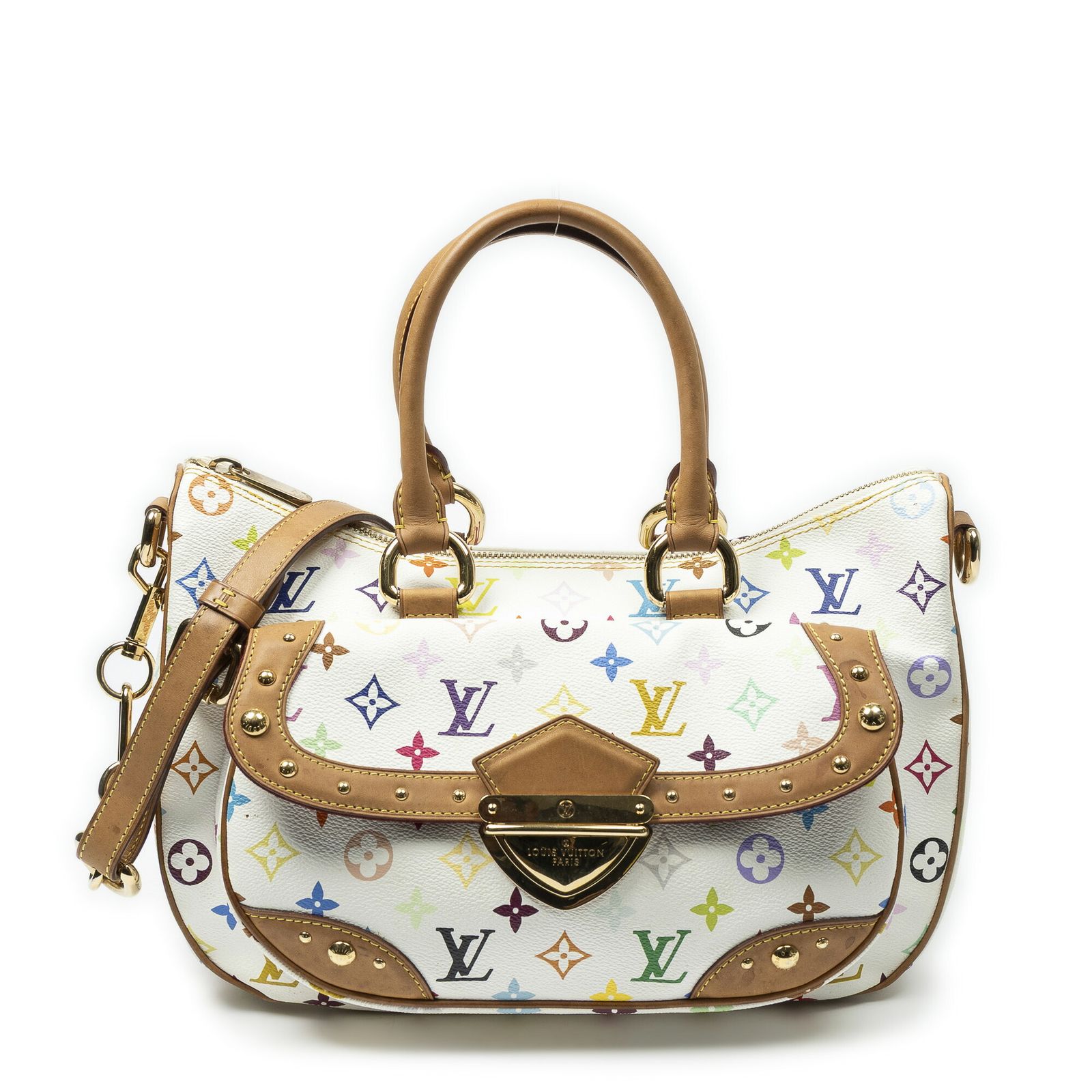 [中古] LOUIS VUITTON ルイヴィトンRita白マルチカラーのモノグラムAB 111,100円