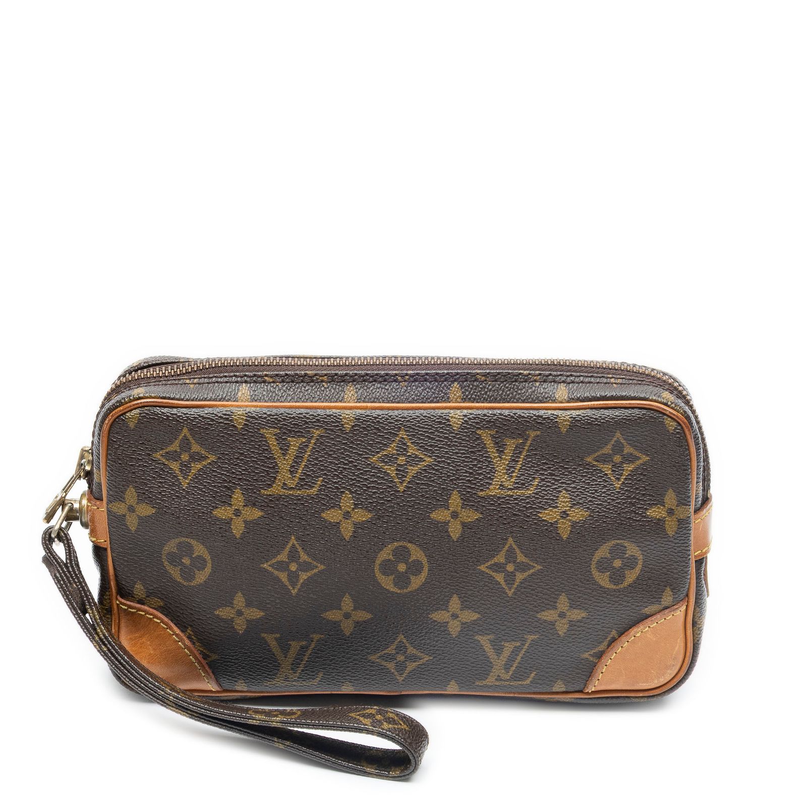 [中古] LOUIS VUITTON ルイヴィトンマーリー ドラゴンヌ茶色モノグラムキャンバスAB