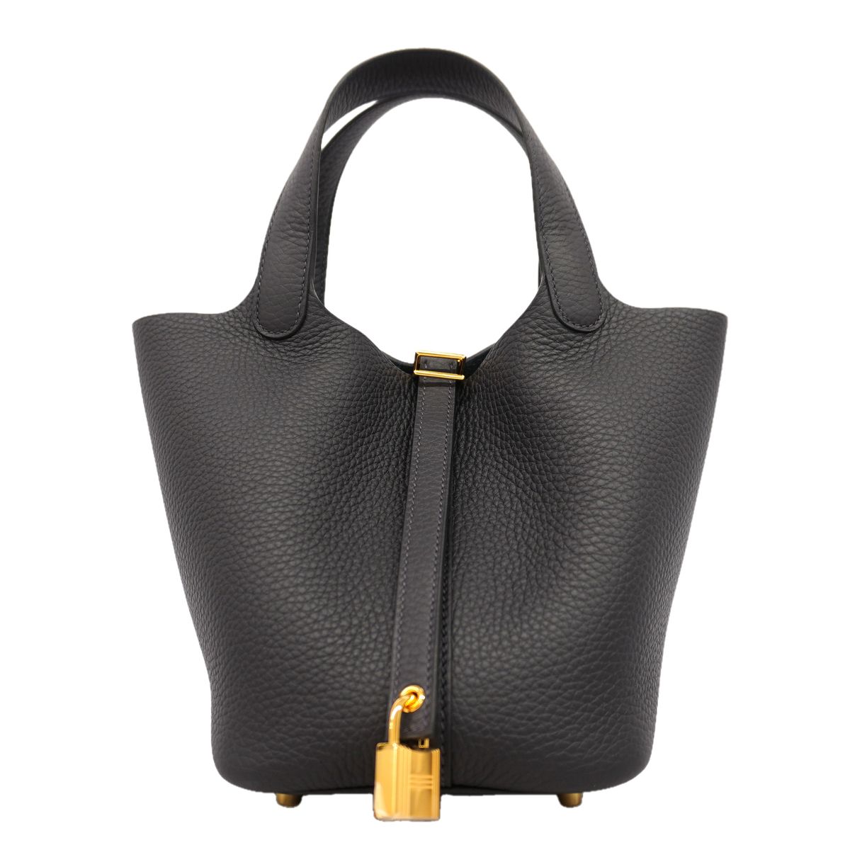 【6hc2588-h】エルメス ハンドバッグ ピコタンロックPM トリヨンクレマンス キャバン ゴールド金具 G刻印【中古】レディース