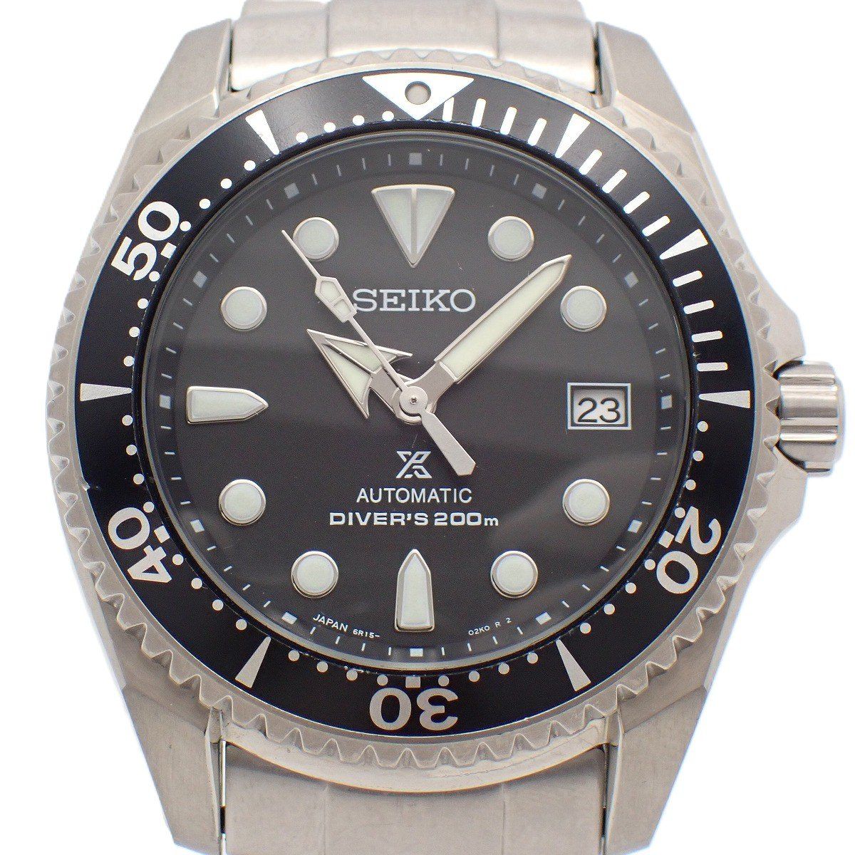 SEIKO セイコー プロスペックス ダイバースキューバ 自動巻き メンズ 腕時計 チタン 黒文字盤 SBDC007 / 6R15-01D0【いおき質店】 43,824円