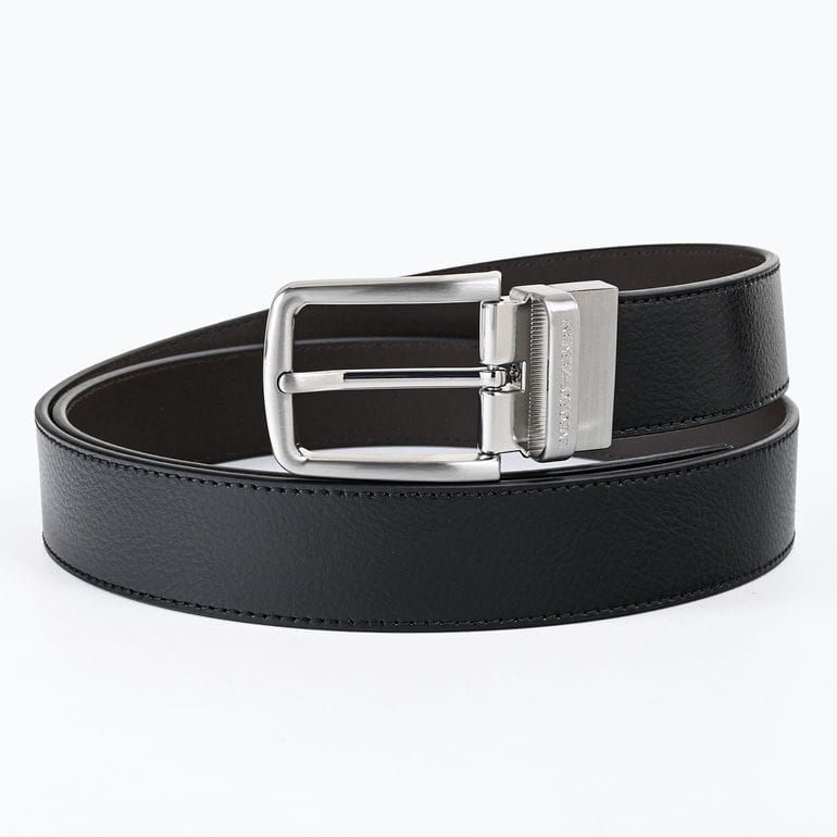 エンポリオ アルマーニ EMPORIO ARMANI ベルト 幅3.5cm ロゴ刻印バックル メンズ ブラック ダークブラウン ストリンガシステム対応 リバーシブル EM007172 AF29130 MC593 14,256円