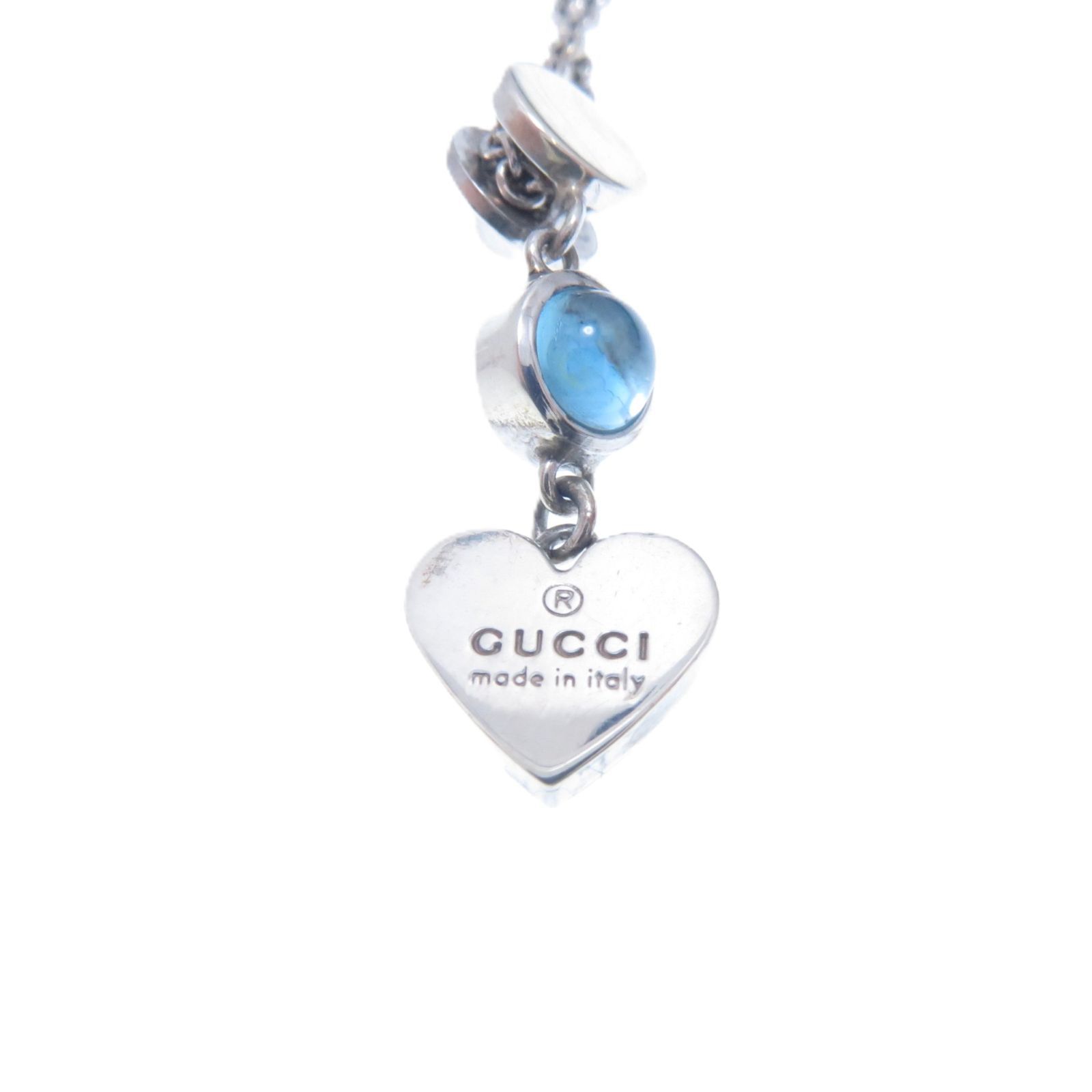 GUCCI ハートモチーフ ペンダントトップ GUCCI グッチ ジュエリー ハートモチーフNC/SV/BT/6.4g 貴金属・宝石
