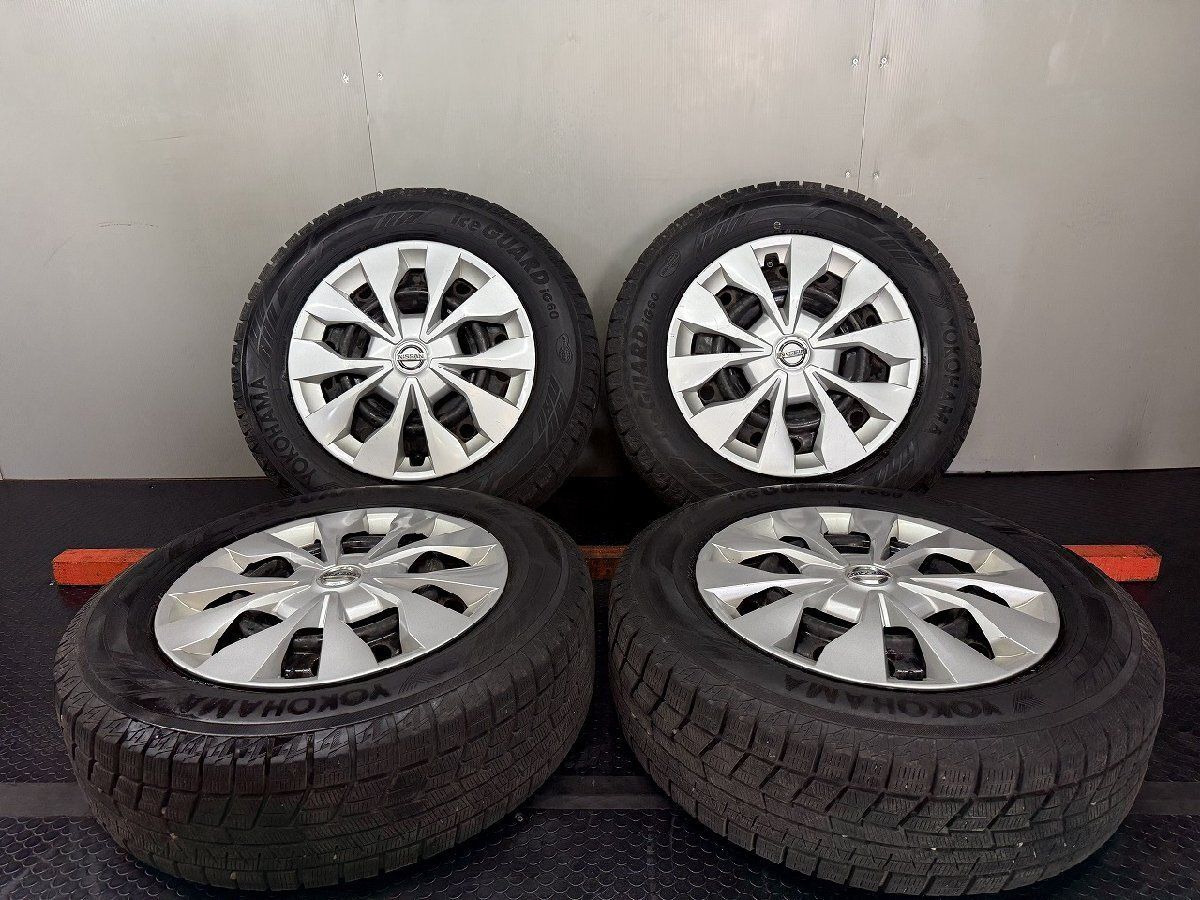 【YOKOHAMA ice GUARD iG60 195/65R15】スタッドレス【日産 C27 セレナ 純正ホイール 15インチ 5.5J5HPCD114.3+45】24年製 バリ溝 (STB171)