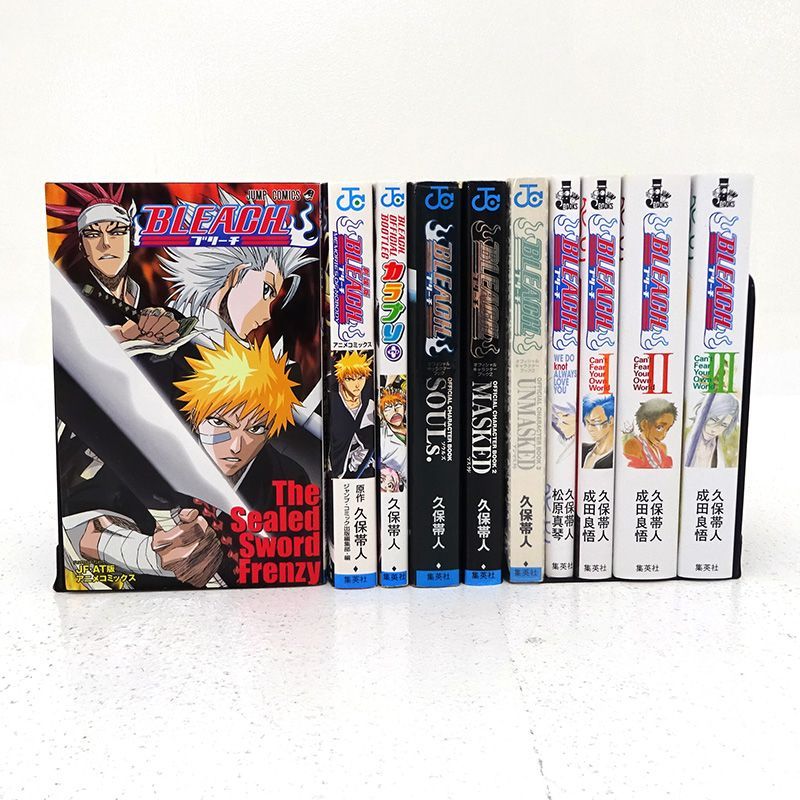 [Mie Store] BLEACH Anime Comics Character Book Novels, etc. Summary, 10 Book Set (Bleach/Taijin Kubo/SHUEISHA) [202-E443]