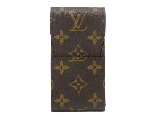 LOUIS VUITTON ルイ・ヴィトン バッグ エテュイ・シガレット モノグラム ｻｲﾌ･小物 M63024 シガレットケース PVC ブラウン ユニセックス【中古】431