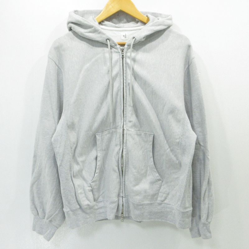 【三重本店】 中古 blurhms | ブラームス パーカー Thin-Sweat Hoodie Zip 26ss broots25s24s26 グレー サイズ：2 【104】 14,454円